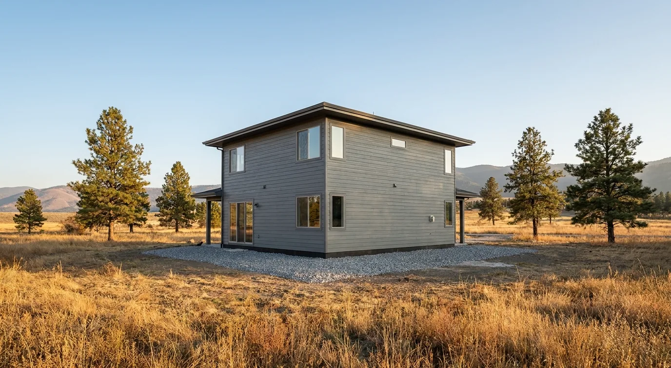 fire resistant fiber cement siding home near open space